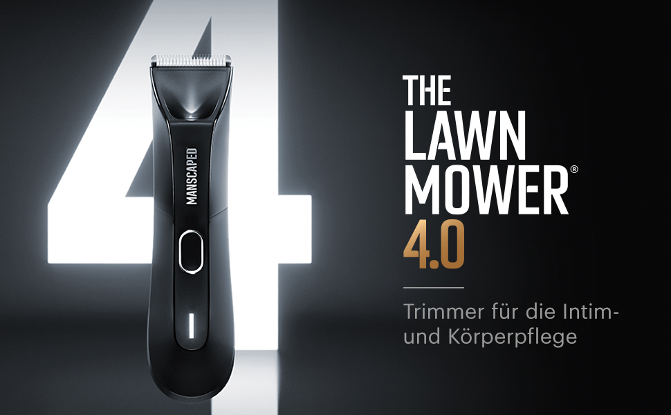 MANSCAPED® Electric Trimmer for the Intimate Area, The Lawn Mower® 4.0, Interchangeable Ceramic Blade Module, Waterproof Wet/Dry Hair Clipper, With Charging Station, Grooming Tool for Men The Lawn Mower 4.0