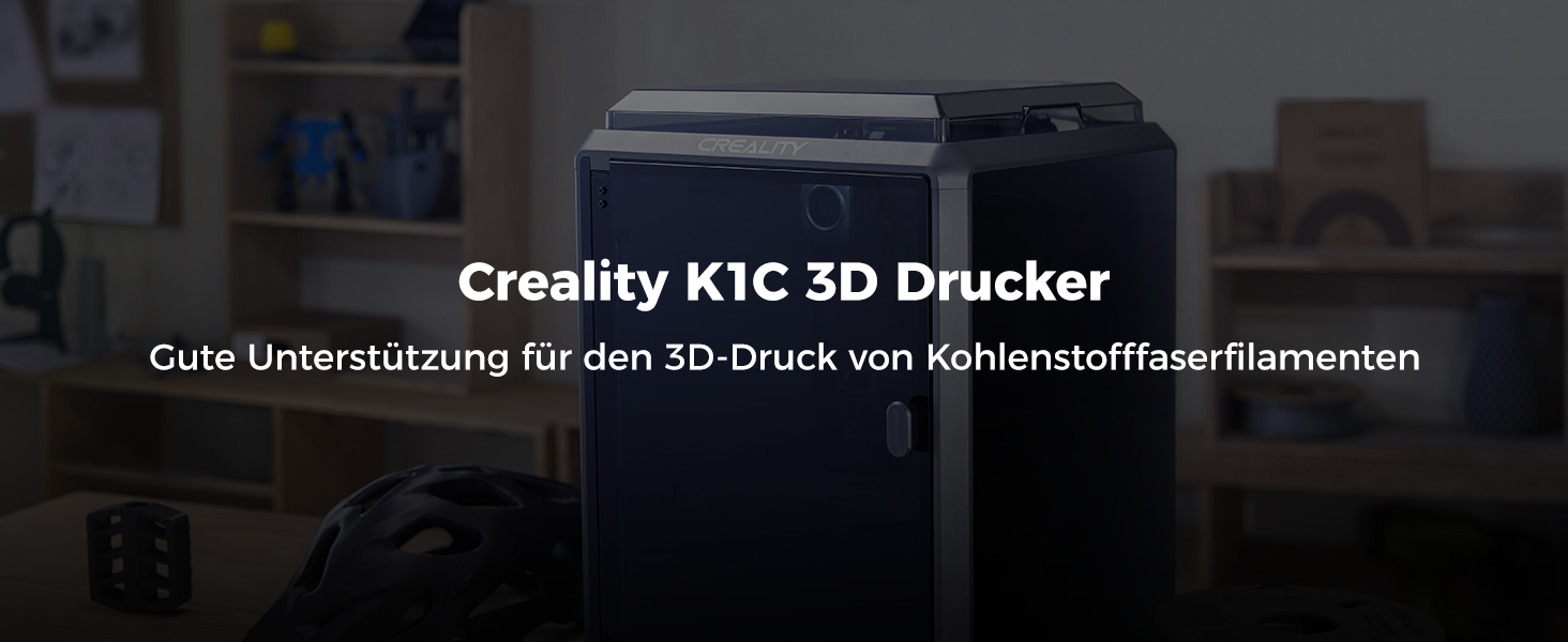 3D-принтер Creality K1C 2025 CoreXY: швидкість 600 мм/с, AI-камера, висока точність друку