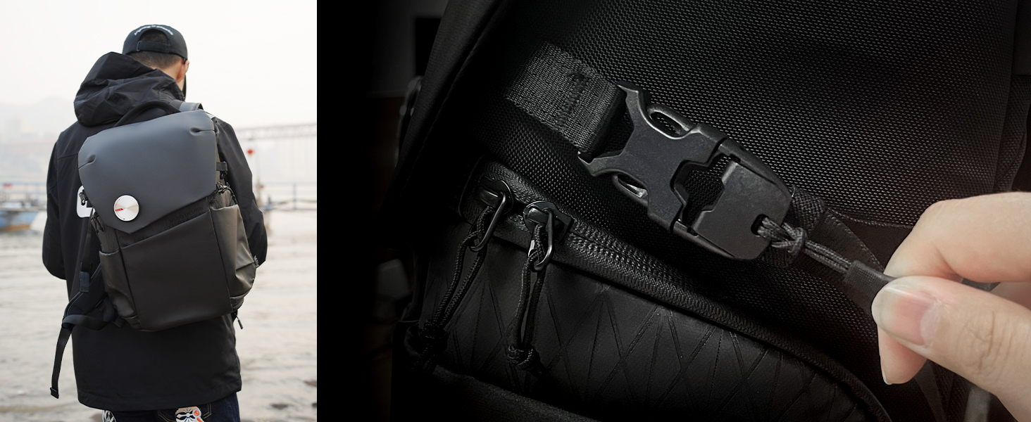Рюкзак фотографський VSGO Black Snipe 16L для DSLR/SLR камер, DJI стабілізаторів та подорожей