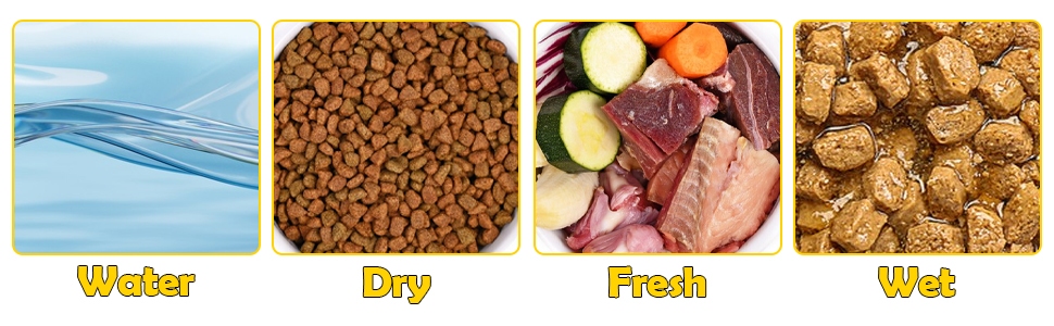 Набір з 4 мисок для собак з нержавіючої сталі, неслизькі миски для корму та води, підходять для собак маленьких, середніх та великих порід