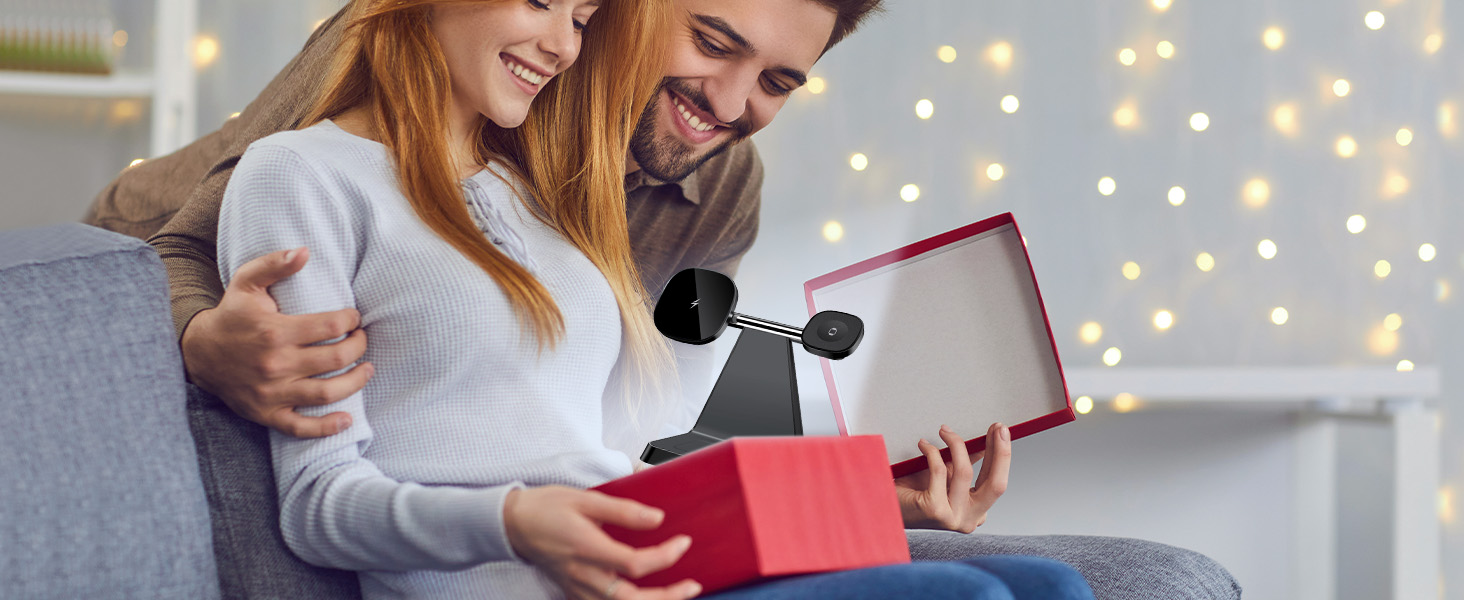 Бездротовий зарядний пристрій MagSafe 3-в-1 для iPhone: зарядка для Apple Watch та AirPods, сумісний з iPhone 16/15/14/13/12 (Білий/Чорний)