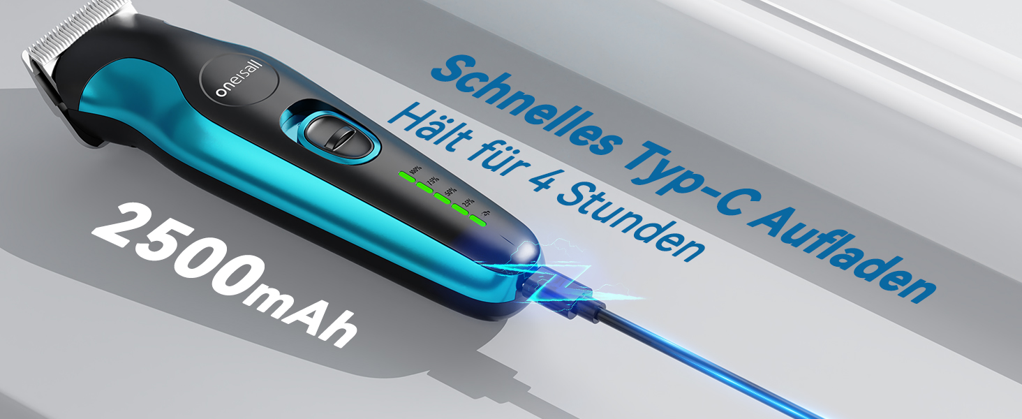 Професійна машинка для стрижки собак та котів Oneisall 2-в-1 з тримером для лап, для довгошерстих та сплутаних порід, потужна машинка для грумінгу