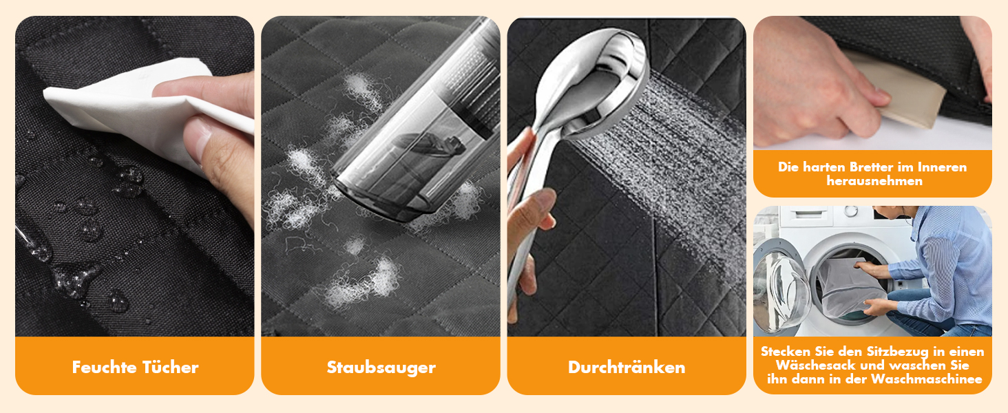 Водонепроникний килимок для собак у машину, чорний, XXL (130x65x54 см) з дерев'яною платформою та ременями безпеки