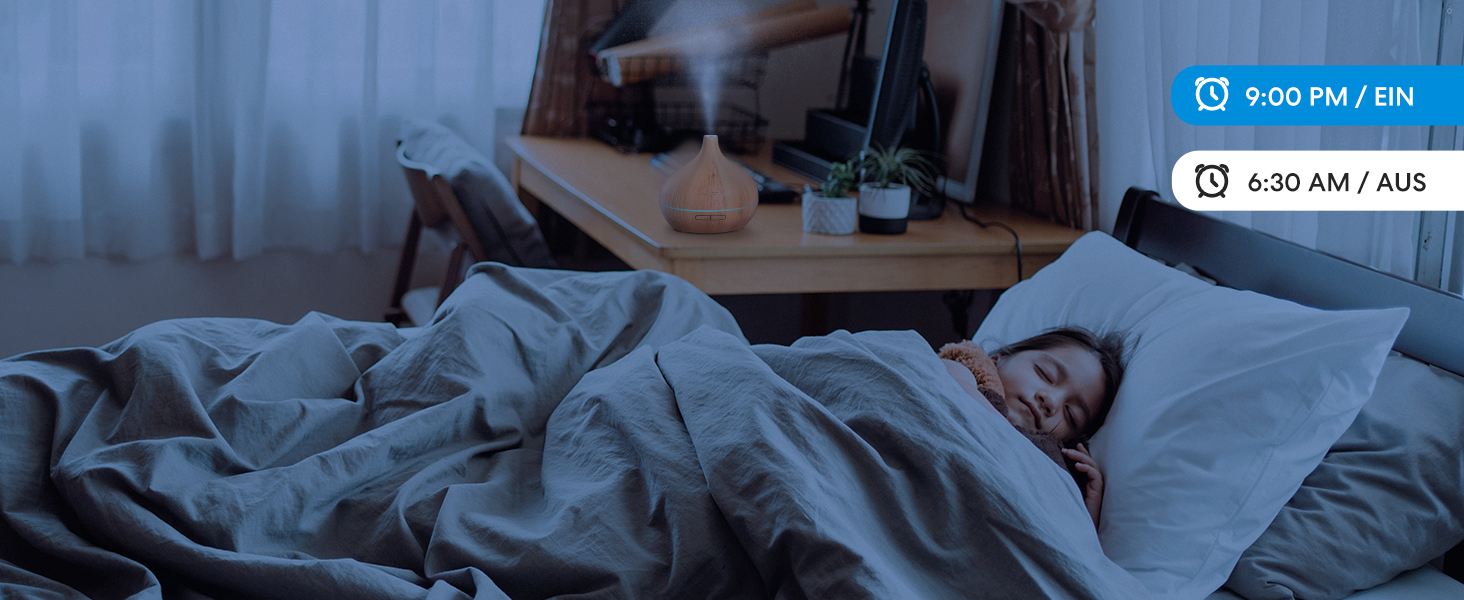 Розумний аромадифузор Meross Mini | 400 мл, RGB, керування через додаток та голосові помічники | Ультразвуковий зволожувач повітря | Сумісний з Apple Home, Alexa, Google Home