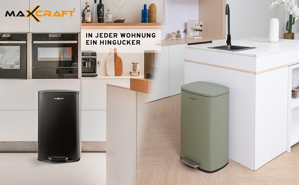 Сталевий відро для сміття з педальним механізмом, 50 літрів, з внутрішнім відром з пластику, м'яке закриття, зелений колір, для кухні, ванної кімнати або офісу