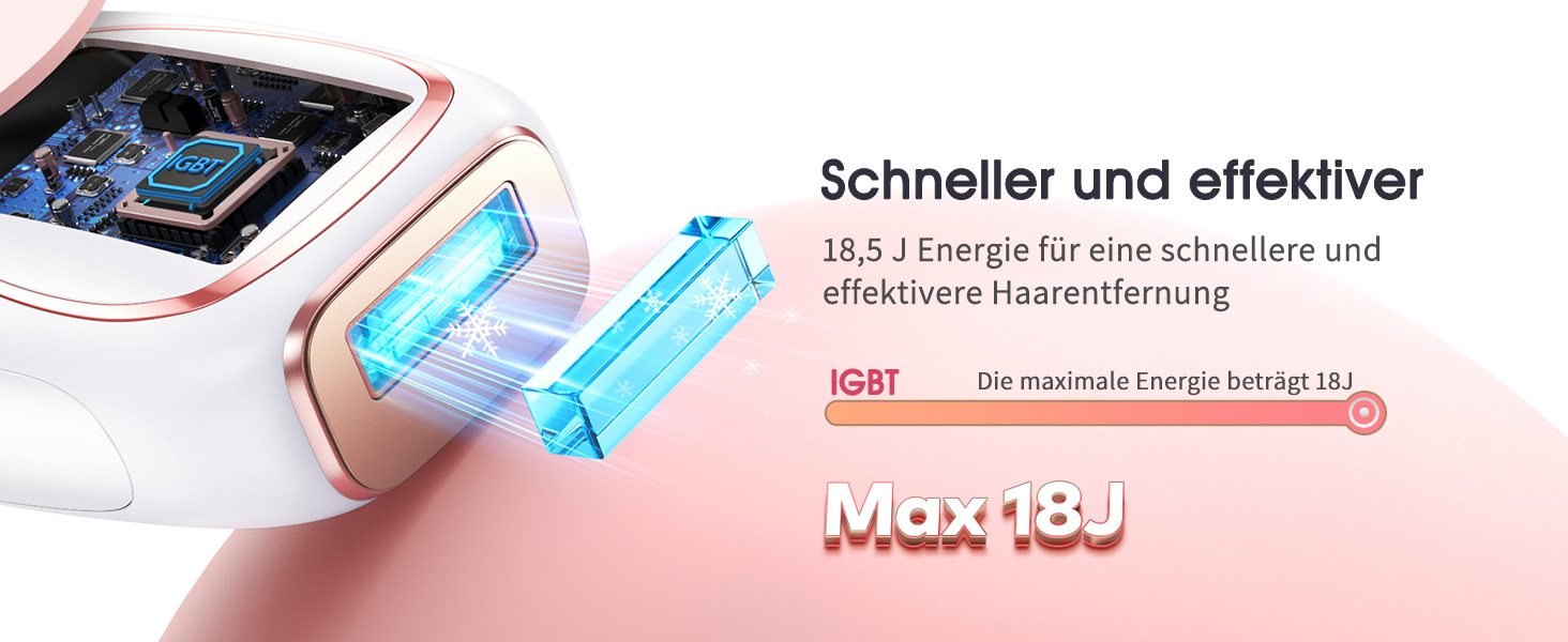 Пристрій для епіляції IPL Haarlosy з охолодженням, 999,900 імпульсів, 5 рівнів потужності, безболісна епіляція для жінок та чоловіків, обличчя, пахв, ніг та тіла (білий)