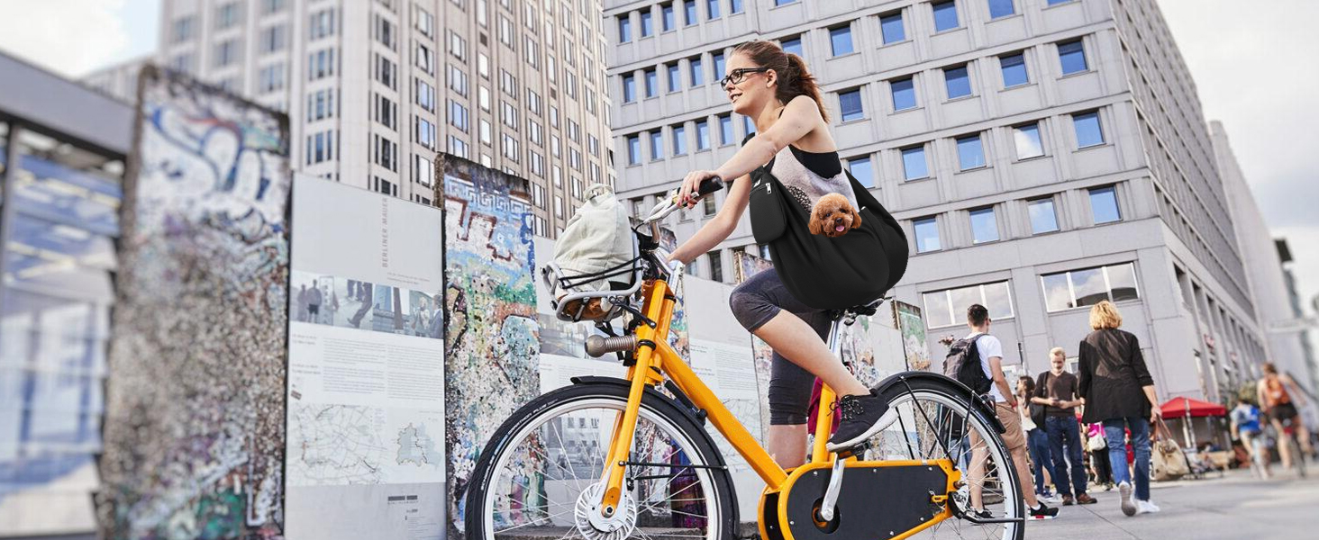 Сумка-переноска для собак SlowTon, чорна, для собак 2,7-5,4 кг