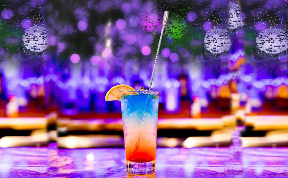 Набір барних ложок для коктейлів з нержавіючої сталі, 30.5 см, з спіральним візерунком