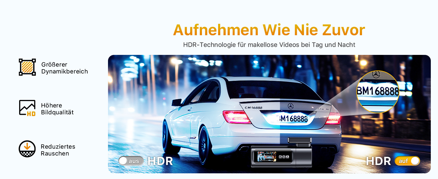 Відеореєстратор GKU 4K+2.5K з Wi-Fi 5GHz, GPS, Нічне Бачення STARVIS, IPS-дисплеєм 1.5', 24h парковка, 360° обертання, 64GB SD-карта, чорний