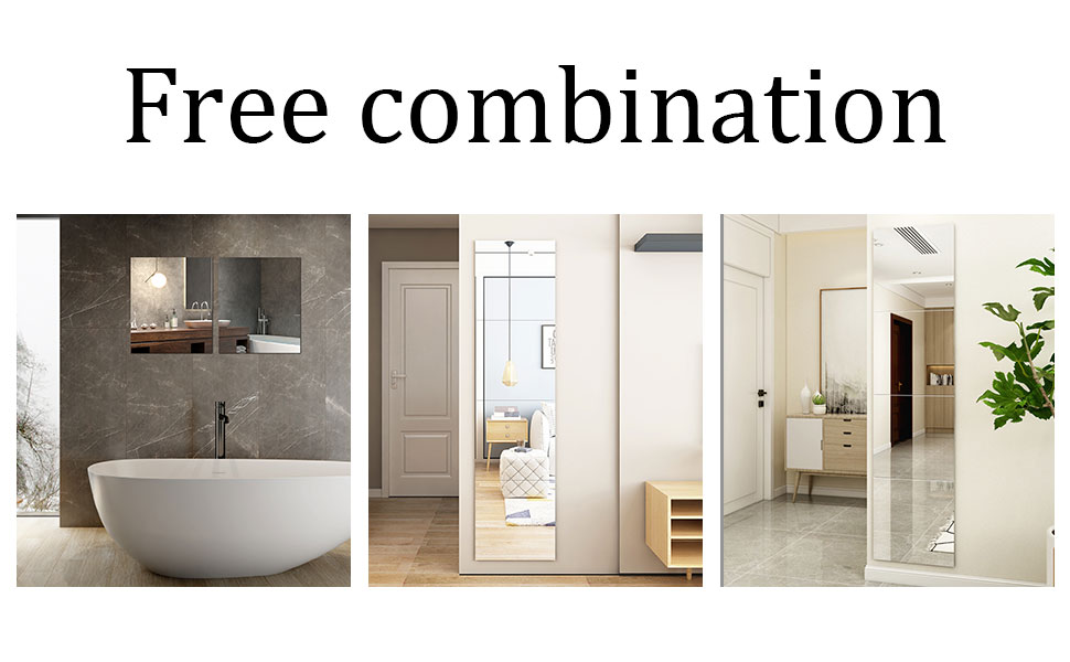 Дзеркальні плитки самоклеючі 40x30 см (2 шт.) - акрилові, для декору стін