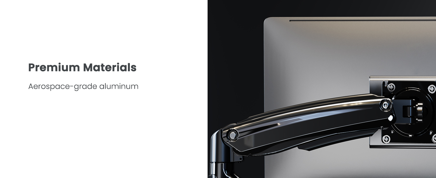 Тримач для монітора HUANUO - 2 монітори, 13-40 дюймів, VESA 75/100 мм, для геймінгу, 2-12 кг