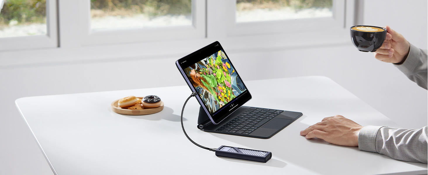 Зовнішній корпус для SSD UGREEN M.2 NVMe/SATA USB 3.2 Gen 2, швидкість 10 Гбіт/с
