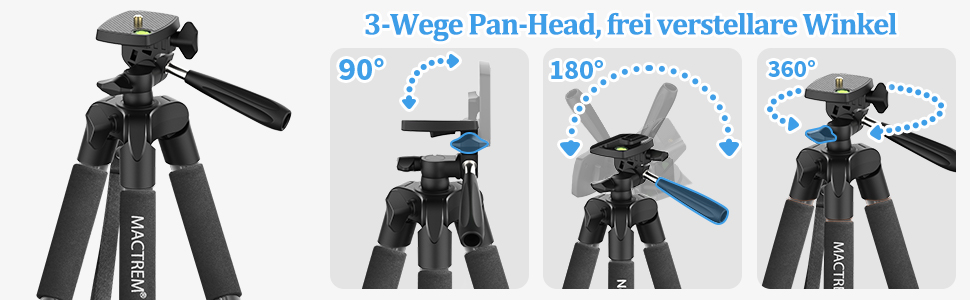 Штатив Handy Upgrade 165 см для камери, смартфона, iPad. 360° обертання, портативний трипод з пультом дистанційного керування. Сумісний з усіма телефонами, iPhone, Samsung, камерами, GoPro (сірий)