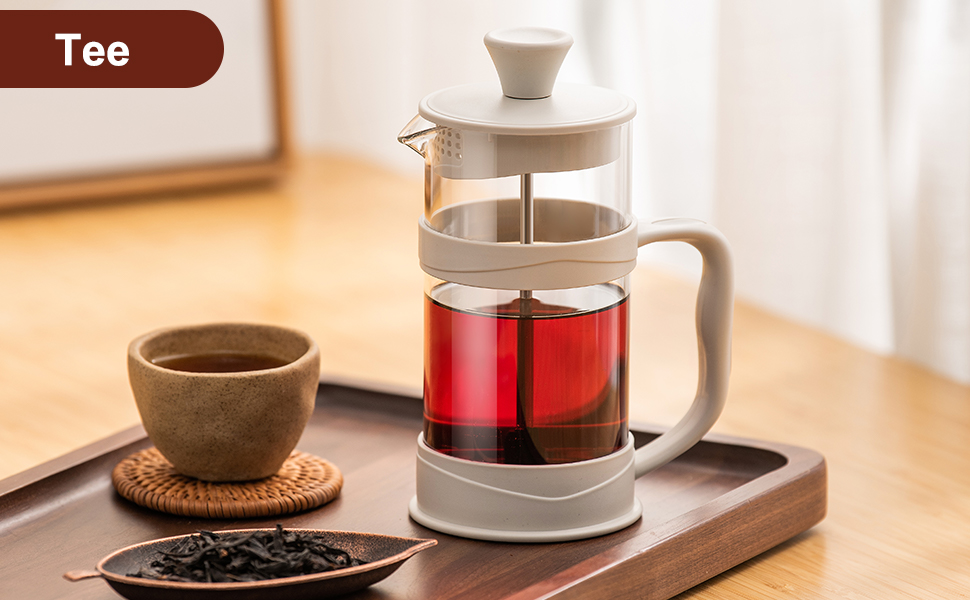 Френч-прес ParaCity 350мл з нержавіючої сталі та термостійкого скла, для холодної заварки, ідеальний для дому та подорожей