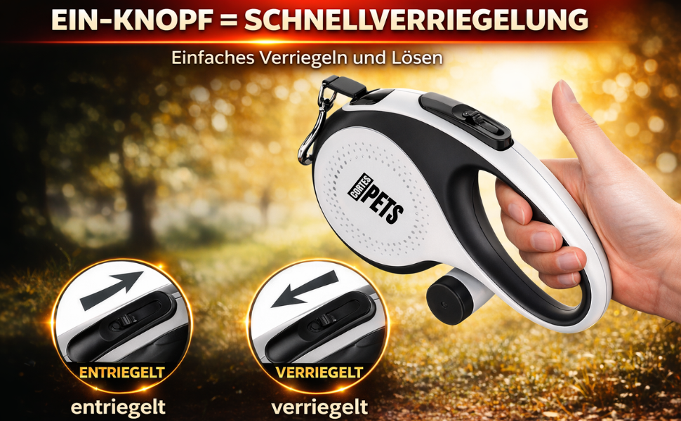 Рулетка для собак великих порід Flexi New Comfort, 8 м, до 50 кг, з кнопкою блокування, тримач для відходів, блакитна XL