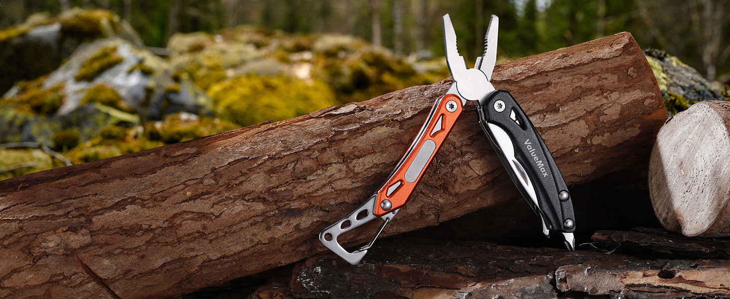 Мультитул ValueMax 9-в-1: мультиінструмент з плоскогубцями та ножем для кемпінгу та ремонту