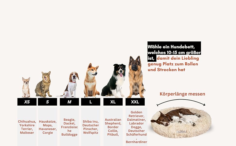 Кругле ліжко для собак та котів Pfoten&nasen® Wolke 7, темно-сірий, 65 см – м'яке, знімний чохол, для маленьких тварин