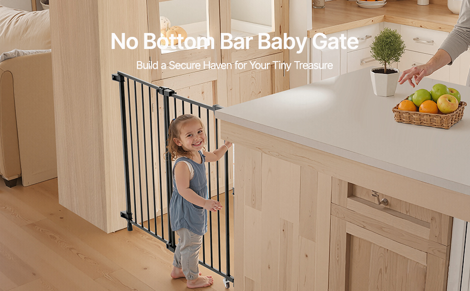 Захист для дітей та тварин VEVOR: регульована ширина 750-1219 мм, чорний, для сходів та дверей