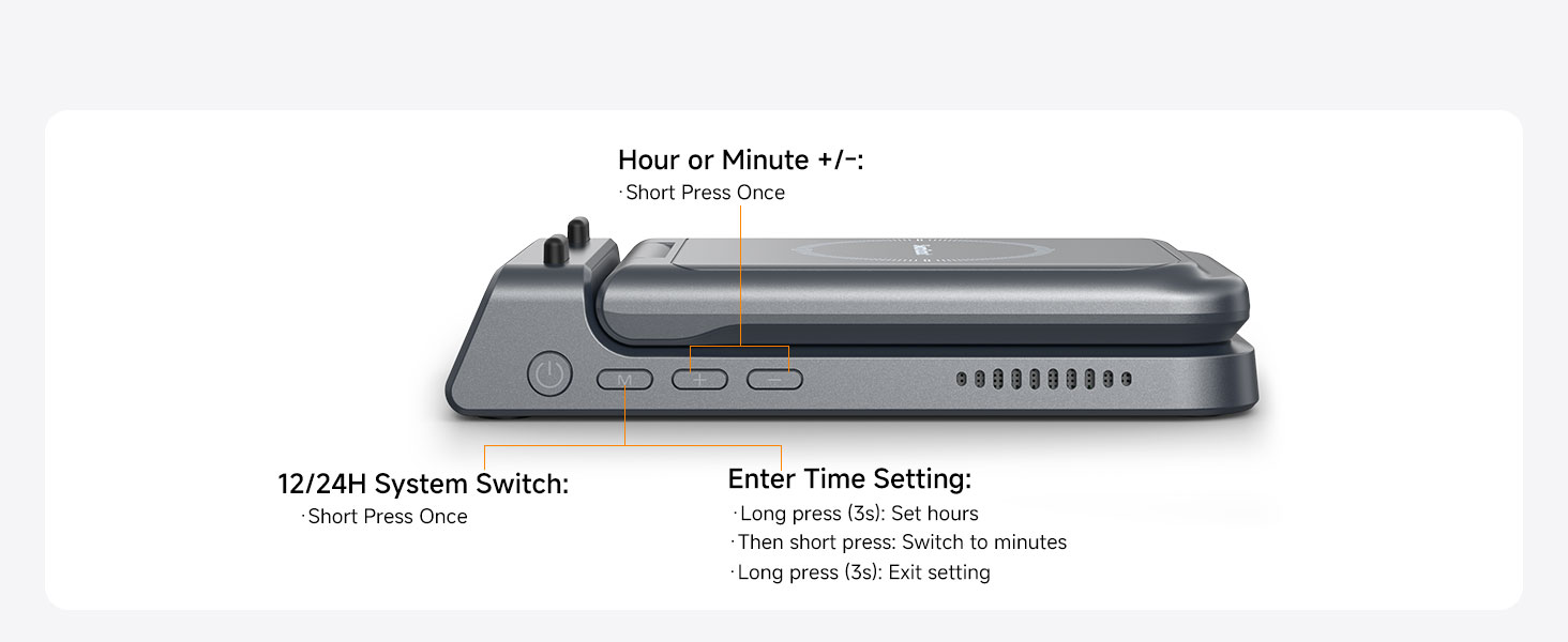 Бездротова зарядка SwanScout 703S 3-в-1 для Samsung Galaxy S25/S24/Fold 7, Watch 8/8 Classic/Ultra та Buds (Технічний сірий)