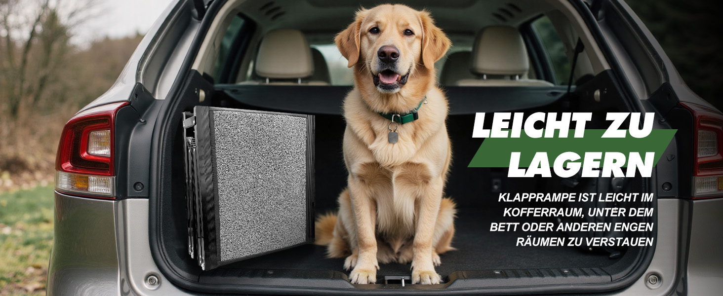 Рампа для собак Gimars 180 см, складана, для авто, вантажівок та SUV, до 110 кг
