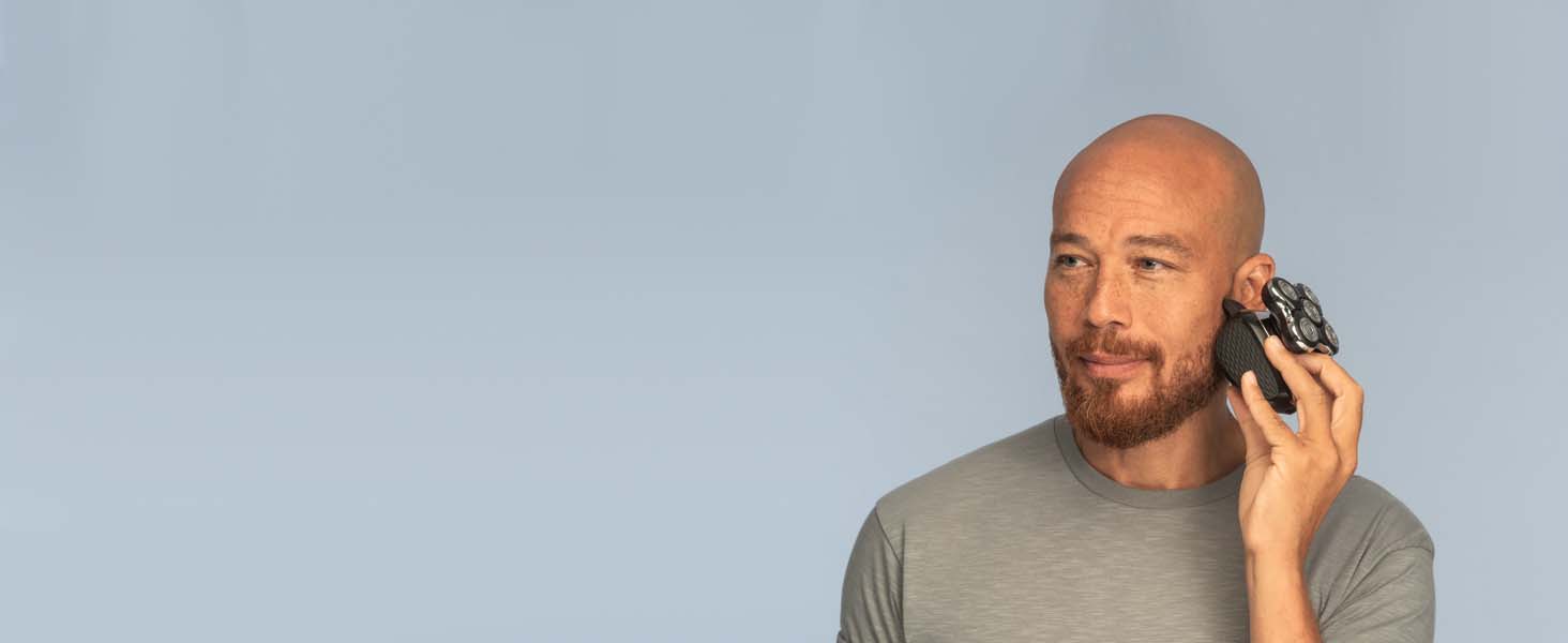 Електричний голкоструй Remington XR1501 для гоління голови: 5 голкових насадок, гоління 0,2 мм, тример, чорний