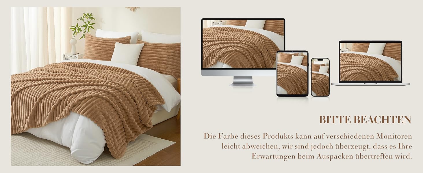 Плед Луофанфей з м'якого плюшу, 180x200 см, салатовий/кремовий, з ефектом 'пухирців', теплий, флісовий, для ліжка, дивану, софи, кімнати, офісу