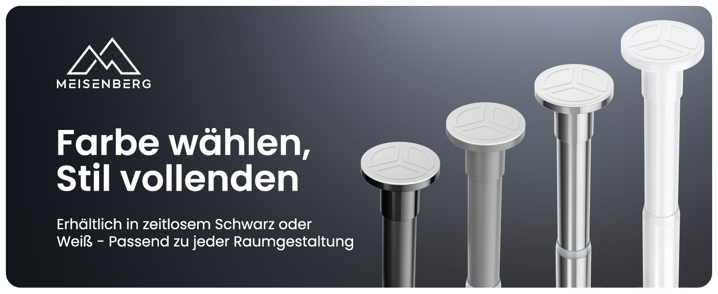 Штанга для душу без свердління 160-210 см, срібна, Ø 25 мм, телескопічна. Підходить для ванної, душу та перегородки. Штанга з нержавіючої сталі