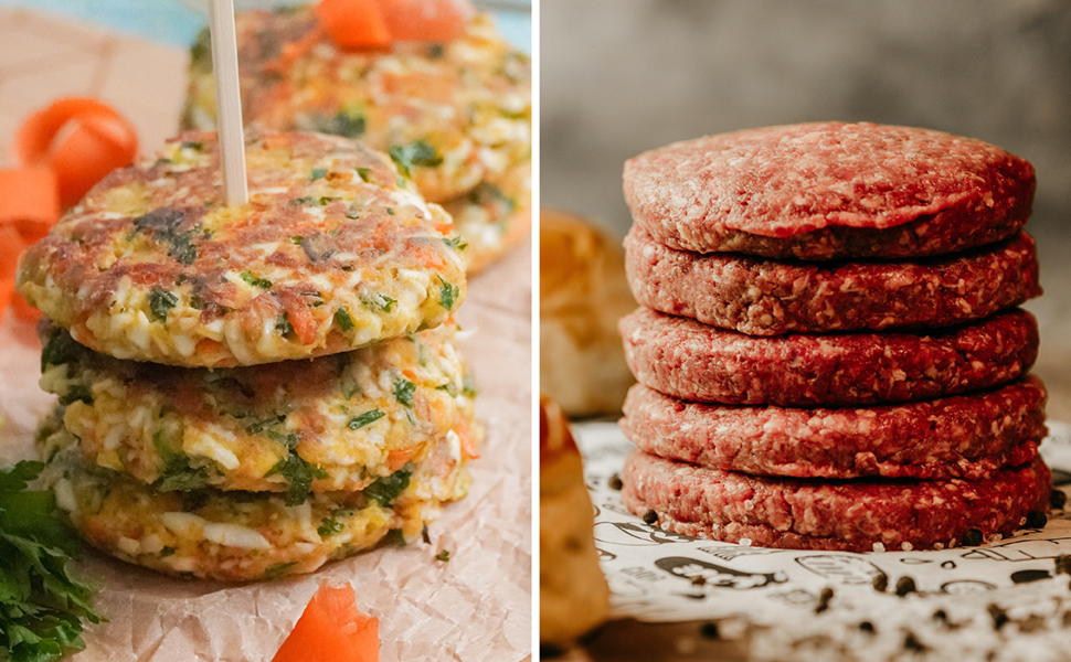 Westmark Hamburgermaker VARIO PLUS – прес для бургерів з регулюванням розміру, ABS, Ø 11 см