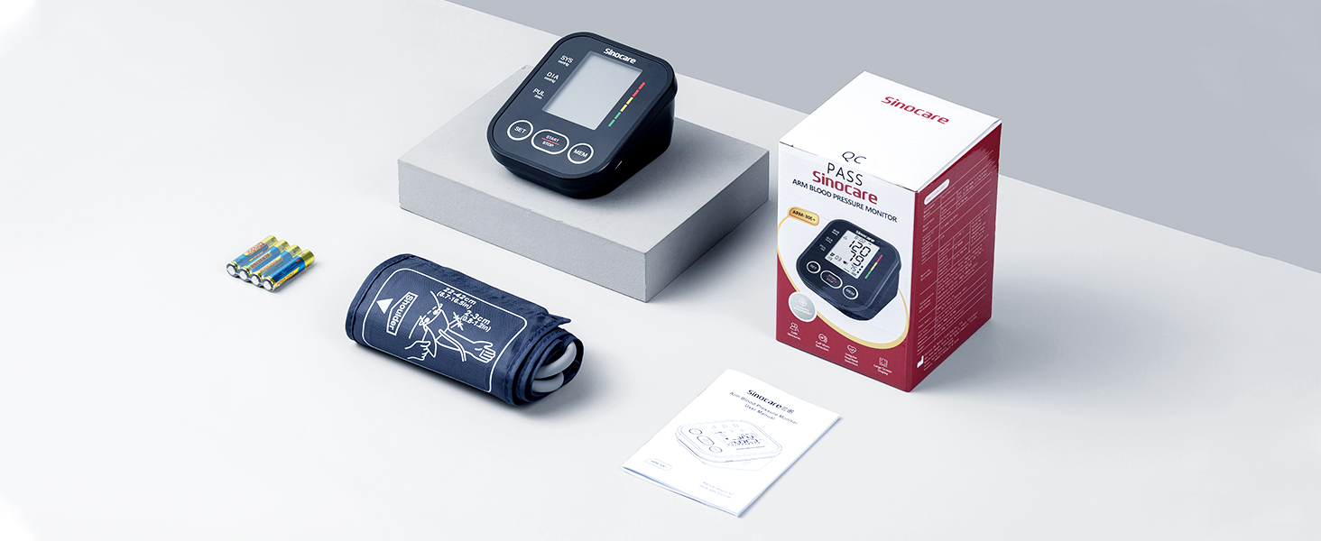 Автоматичний тонометр на плече Sinocare, велика манжета, для дому