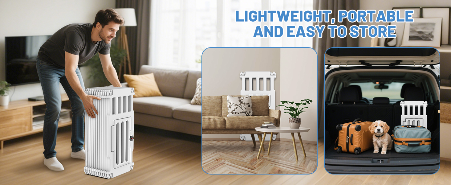 Клітка для цуценят Indoor 65 см, пластикове огородження для собак з неслизькими присосками, вольєр для маленьких собак, 18 панелей, 18 шт (168 x 135 x 65 см), з окремими секціями