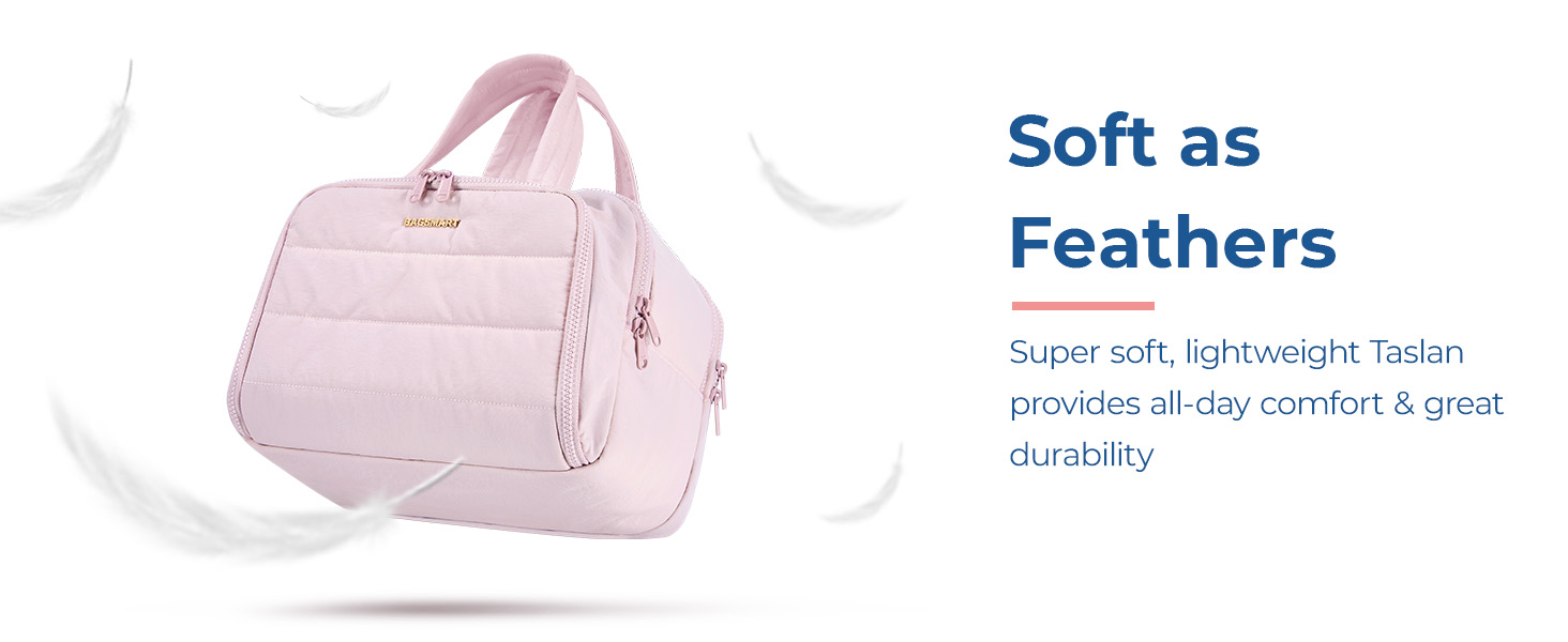 BAGSMART Косметичка для подорожей, велика, бежева, органайзер для косметики та аксесуарів