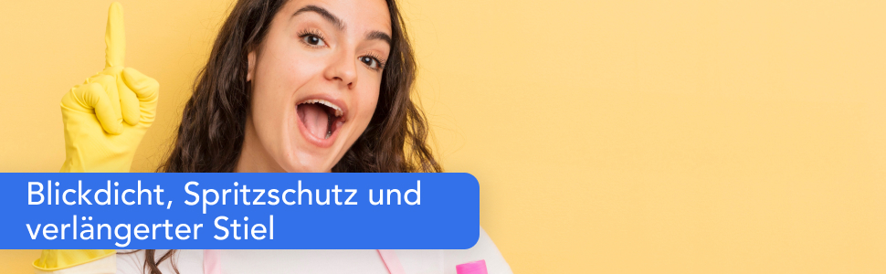 Щітка для унітазу Bamodi з тримачем – вільна щітка з довгим руків'ям та жорсткою щетиною для ретельного та легкого прибирання – ідеальна для ванної кімнати та гостьового туалету (Матовий Чорний, 1)