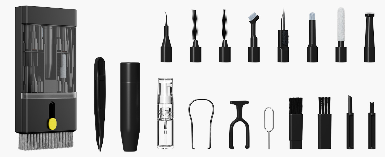 Набір для чищення гаджетів 22 в 1: клавіатура, навушники AirPods, камера, монітор, телефон, білий