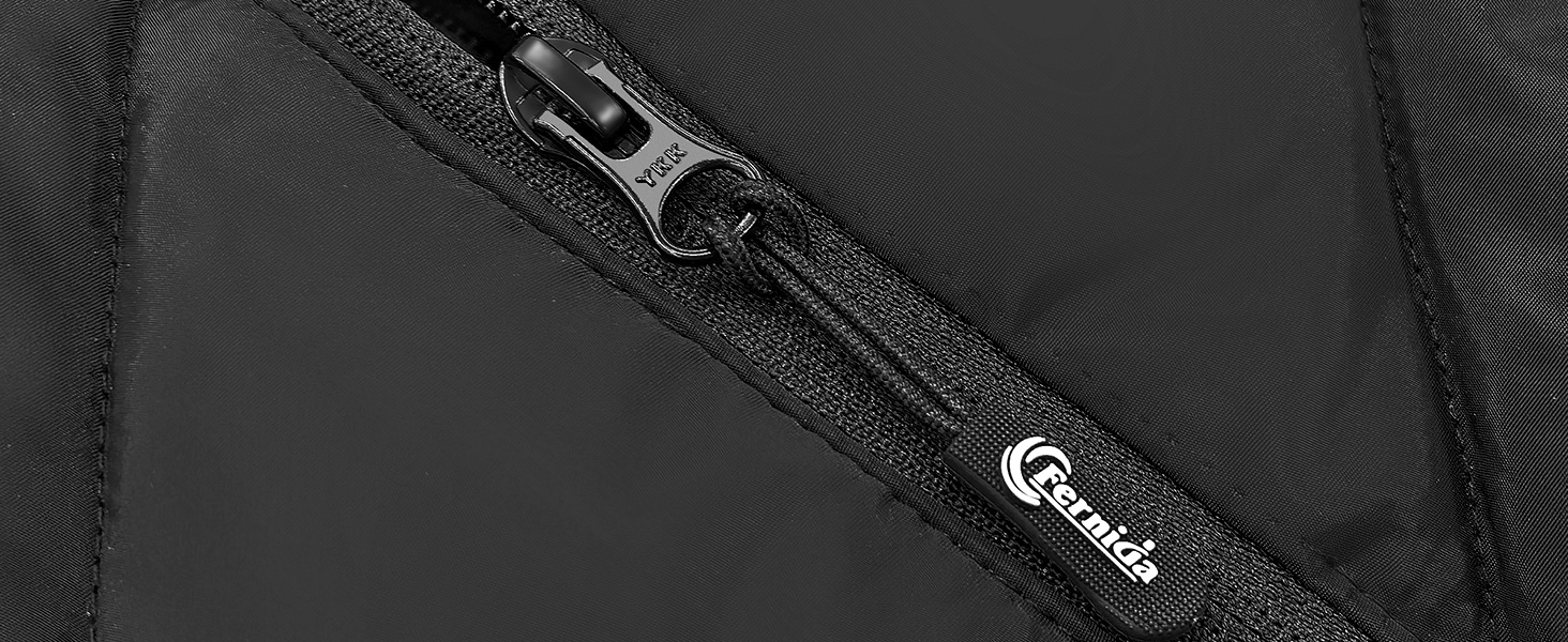 Електрична гріюча жилетка Fernida для чоловіків та жінок, 8 зон нагріву, 3 температурні режими, з Powerbank, для зимових активів на відкритому повітрі, чорна, розмір S