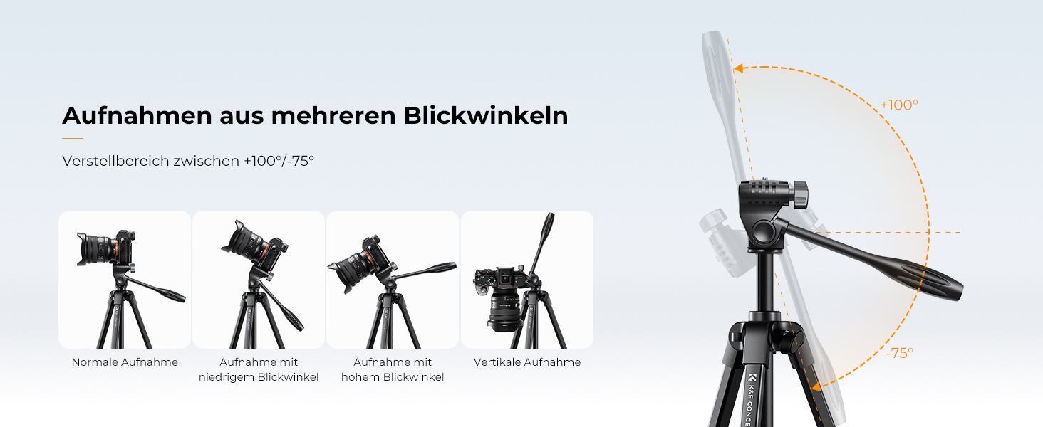 Штатив K&F Concept NT510: легкий штатив 152 см з Bluetooth пульт для Canon, Nikon, Sony та смартфонів