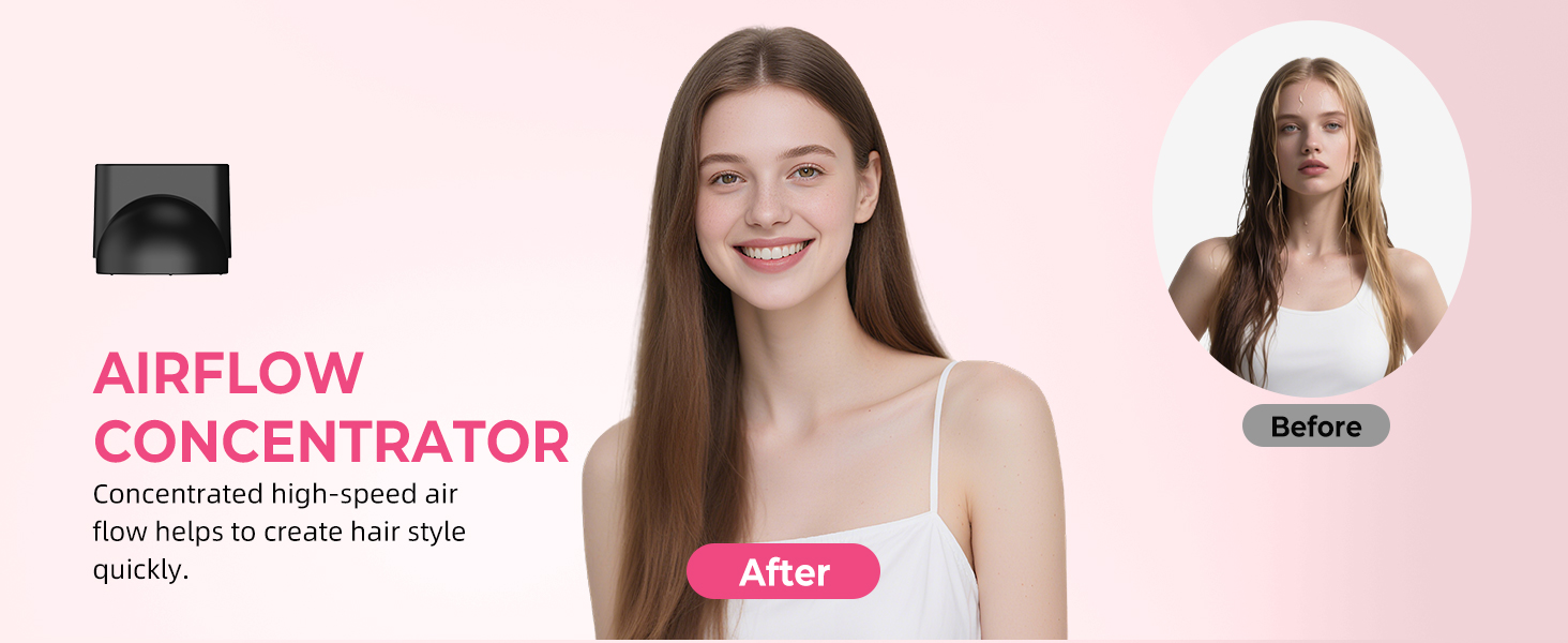 Atopskins 7-в-1 Airstyler: професійний набір для укладки волосся, 110000 об/хв, 1400 Вт. Фен-щітка, локон, випрямляч, іонізація. Для об'єму, сушіння та укладки. Чорний та золотий колір.