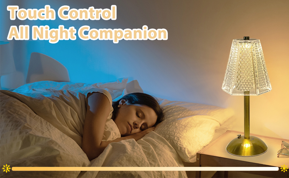 Настільна лампа Starnearby бездротова LED акумуляторна, золота, диммована сенсорна, 2 шт. для спальні, ресторану, офісу