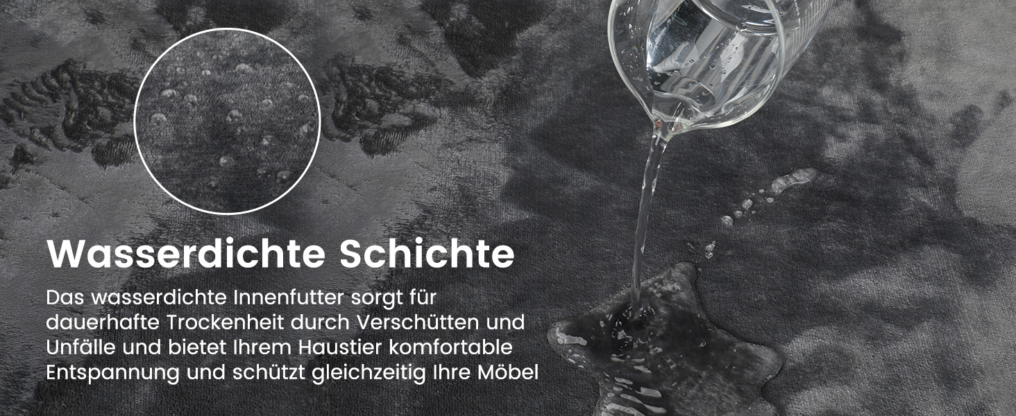PETTOM Плед для собак та котів, водовідштовхуючий, м'який флісовий підстилку, 152 x 127 см (Сірий)