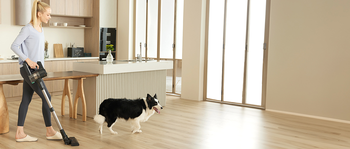 Бездротовий пилосос Vactidy Blitz V8: акумуляторний, 25KPa, 35 хв роботи, для твердих підлог, видаляє шерсть тварин, зелений