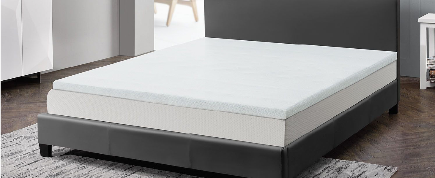 Juskys Topper 180x200 cm Memory Foam Topper, 7-Zone Orthopedic & Breathable, 7cm Height, H2 - H3 Firmness, Washable Cover - Mattress Topper, Mattress Pad