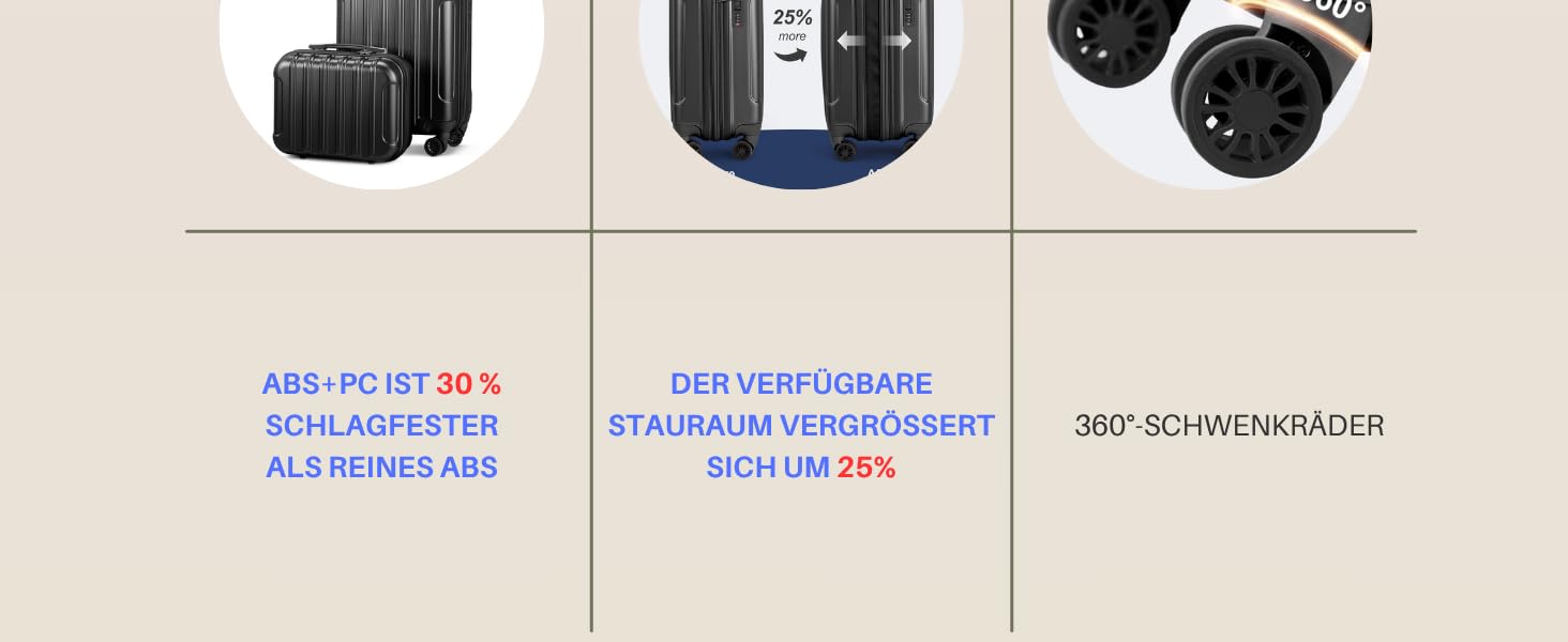 Набір валіз LALAHO 3 шт. з жорстким корпусом, великий дорожній набір валіз на колесах, ABS+PC, ручна поклажа, набір валіз з жорстким корпусом, м'ятно-зелений (чорний-2, набір валіз 2 шт.)