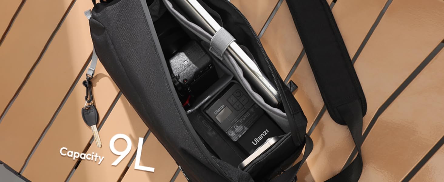 Сумка для камери ULANZI 9L: DSLR/SLR, Stativ, Diebstahlschutz, Sony, Canon, Fujifilm