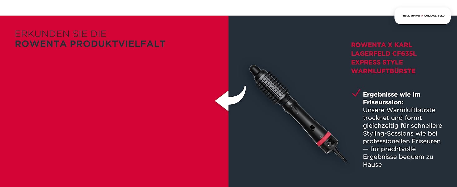 Випрямляч для волосся Rowenta x Karl Lagerfeld SF467L K/Pro Stylist з кераміно-іонним покриттям, чорно-червоний