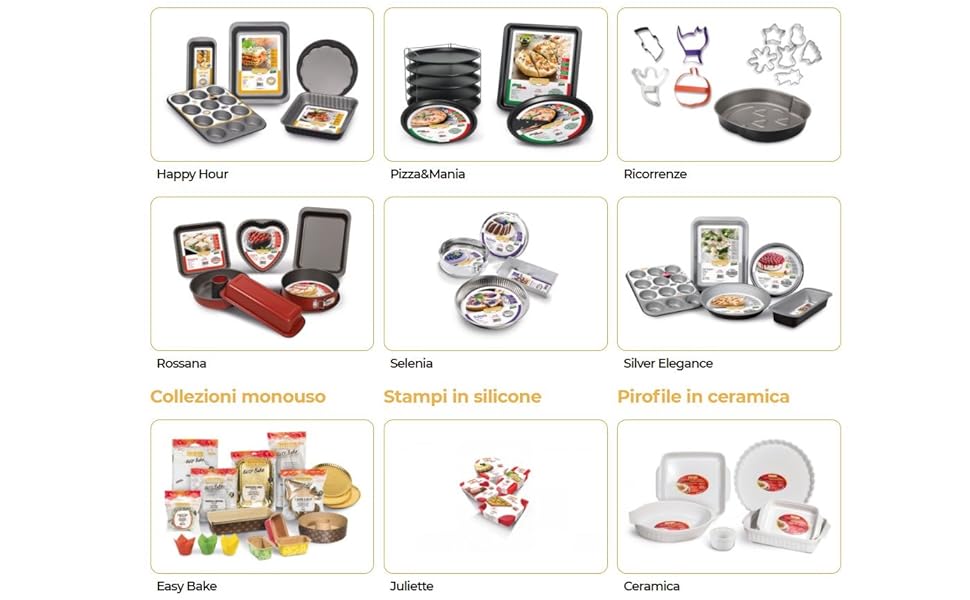 Набір форм для випічки Guardini: Springform 26 см, форма для тортів 28 см, форма для мафінів 25 см, сталь з антипригарним покриттям, бежево-шоколадного кольору