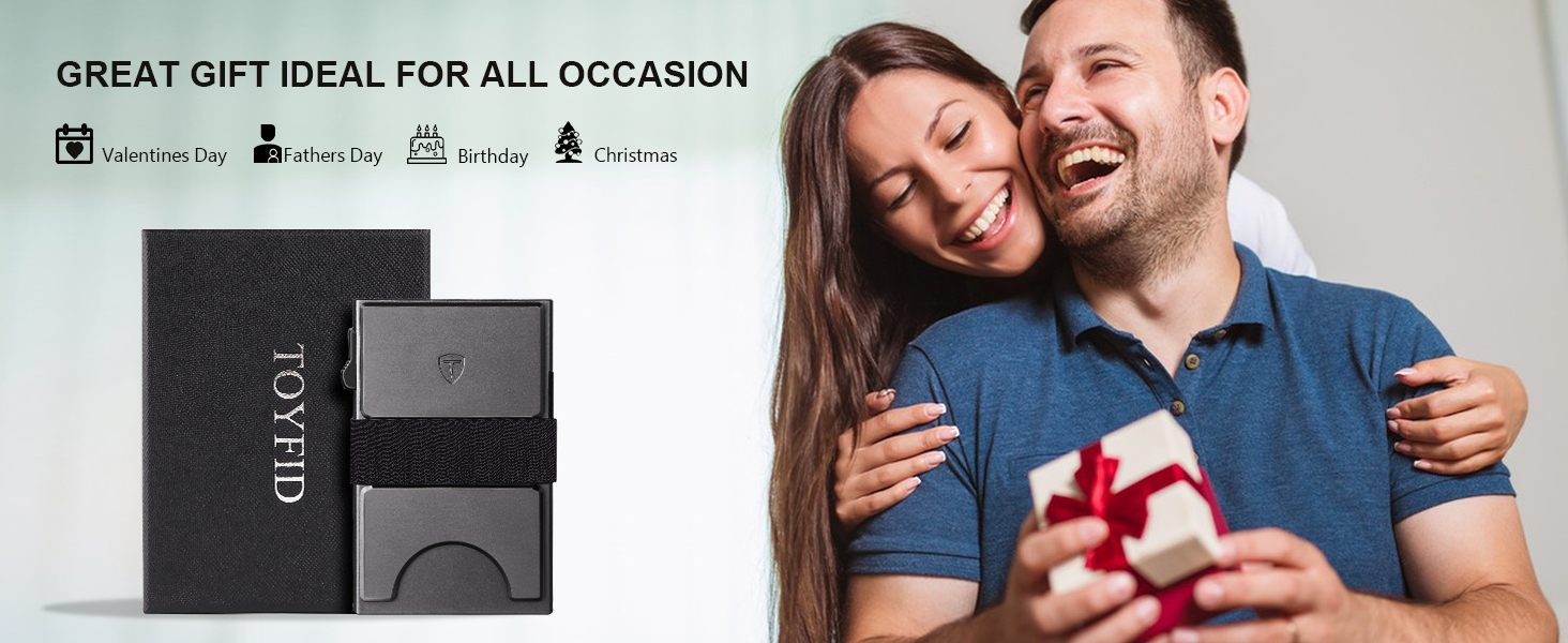 Елегантне металеве картхолдер для 12 карт з RFID захистом (алюміній, сірий)