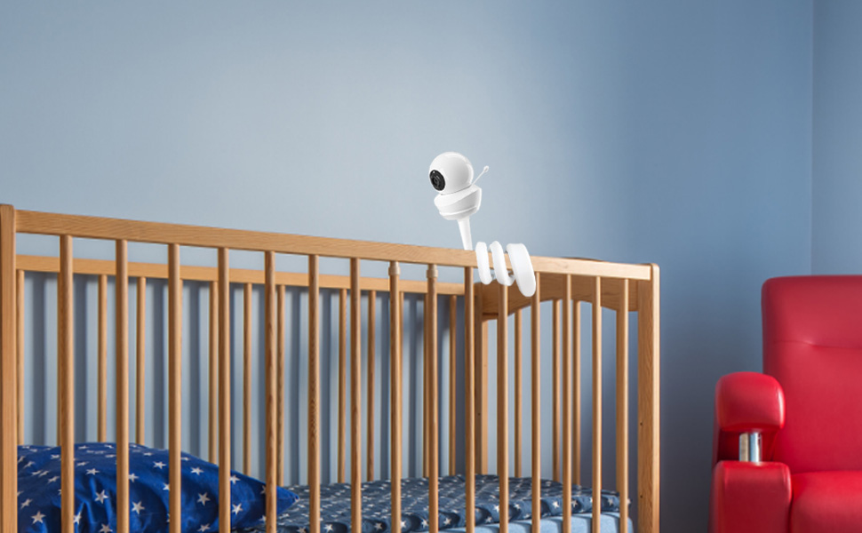 Кріплення для дитячого відеоняні: сумісне з GHB, BOIFUN, Momcozy, Babysense, Cmanera (18.3 дюймів)