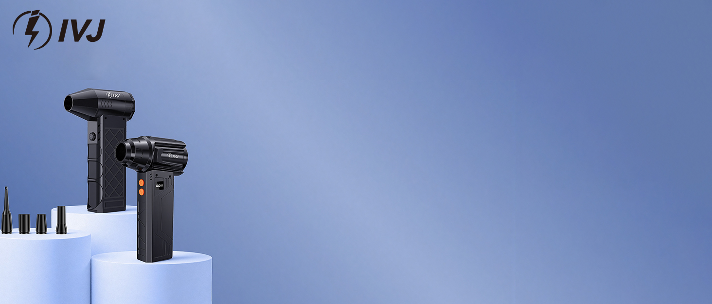 Електричний пилосос IVJ BL08: 4-ступеневий, 180000 об/хв, з акумулятором 10000mAh, USB, для чищення ноутбука, клавіатури, авто та офісної техніки