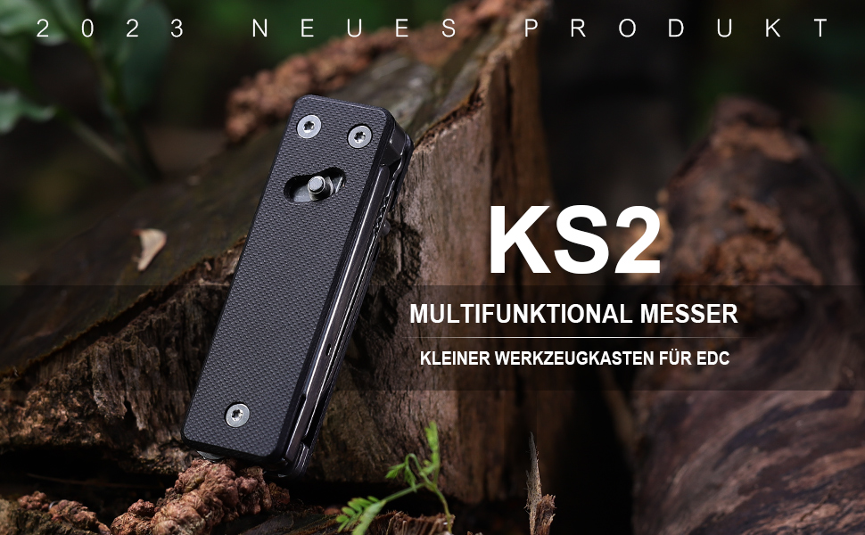 Мультитул ROXON KS2E Elite з великими ножицями, 13 функцій, G10 руків'я, кишенькова кліпса для кемпінгу та екстрених ситуацій