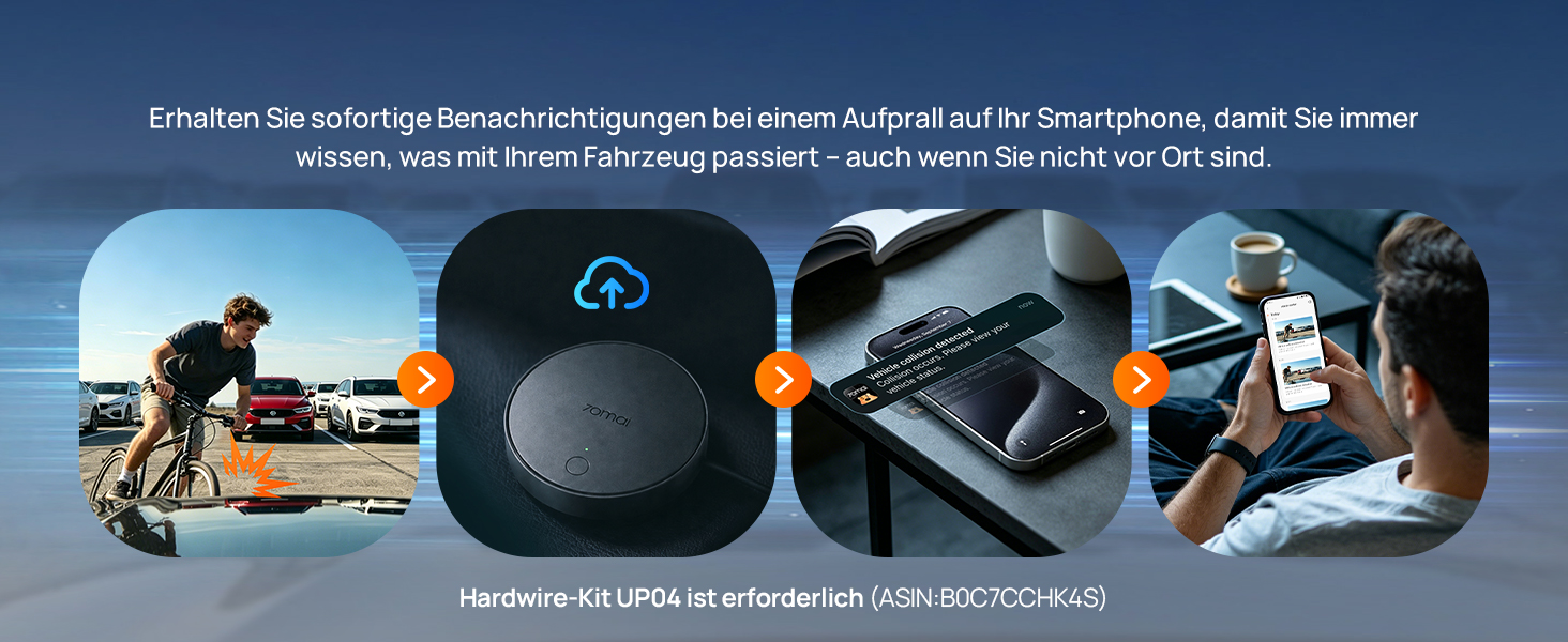Автомобільний відеореєстратор 70mai A810 Lite 4K з Wi-Fi 6, передня та задня камери, чорний (Carbon Black)