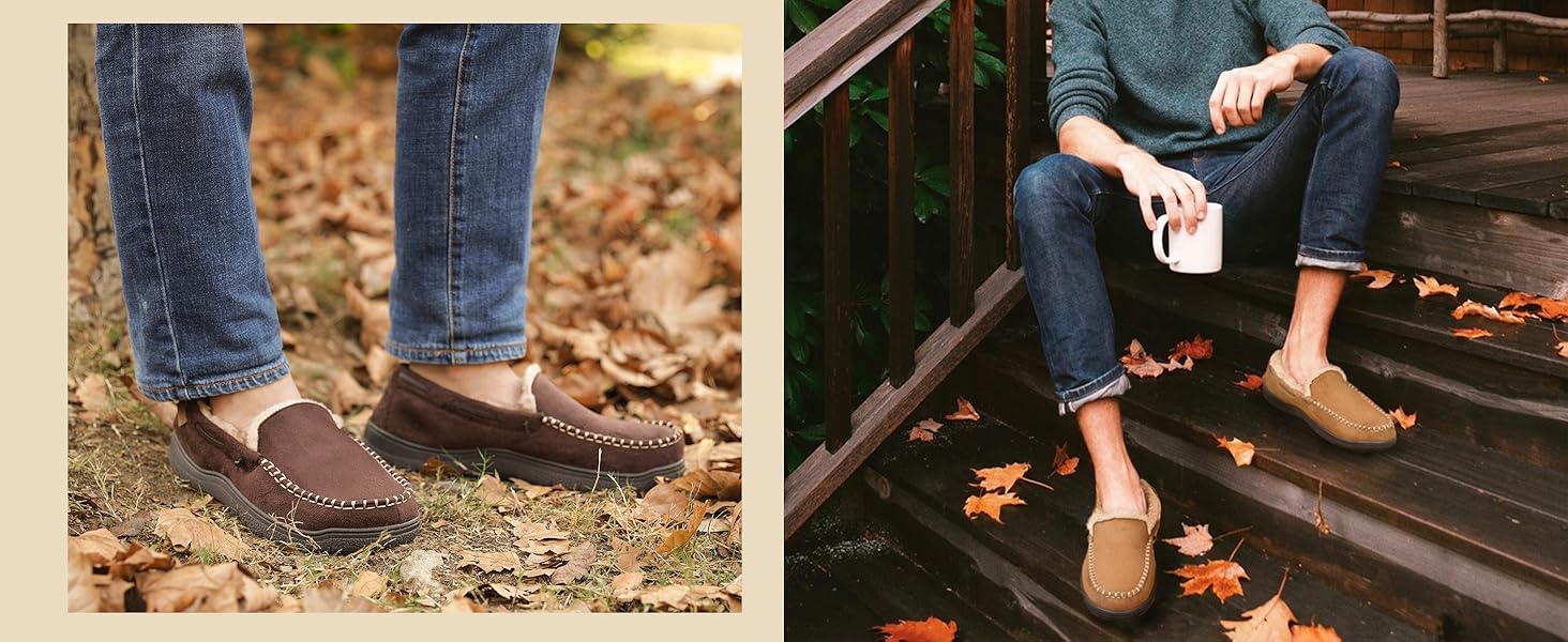 Чоловічі домашні тапочки Zigzagger з мікрозамші та піною з пам'яті (42 EU, чорний)